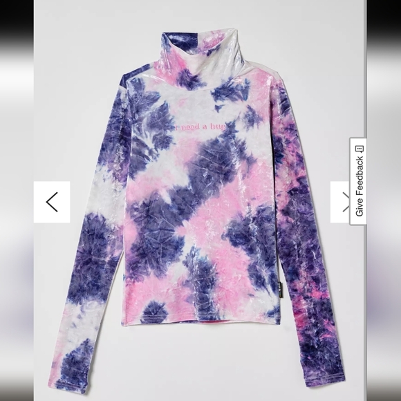 Teddy Fresh ''I Need a Hug' Velour Long Sleeve Turtleneck - Picture 7 of 7